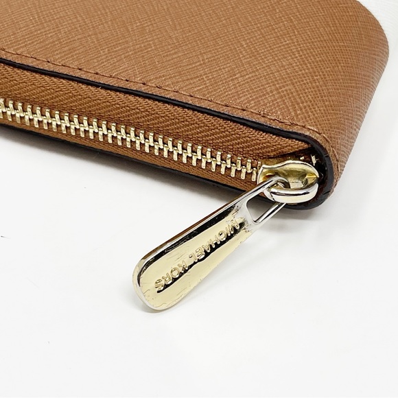 Michael Kors Jet Set Travel ZA Continental Wallet Color-Block Stripe Leather - Picture 9 of 11